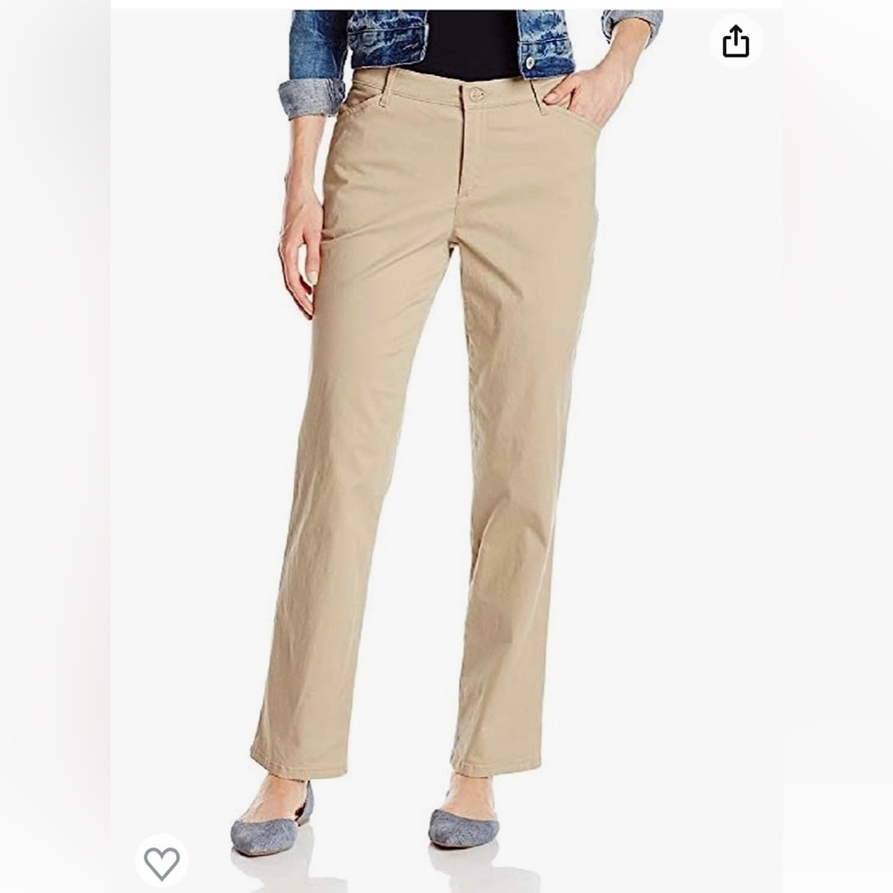 LEE Women’s Relaxed Fit Straight Leg Pants Size 6 Short